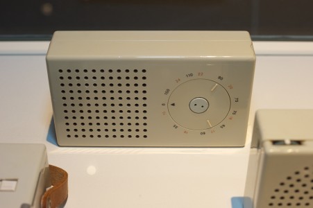 Braun T3 Pocket Radio Transistor from 1956, designed by Dieter Rams. Inspiration for Jonathan Ive design of Apple's iPod